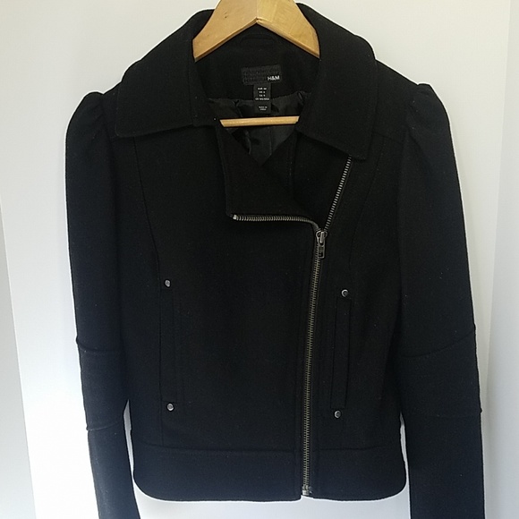 EUC H&M Wool Motorcycle Jacket - Picture 1 of 6